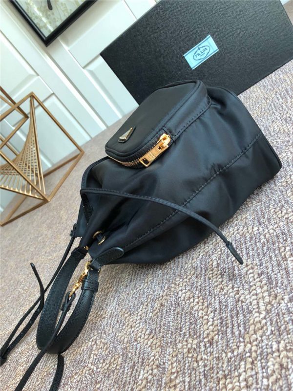 Prada Classic Nylon Drawstring Women’s Bucket Bag - Image 5