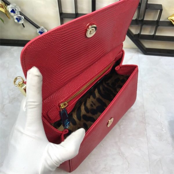 Dolce & Gabbana D&G Bag Sicily Leather Shoulder Bag - Image 6