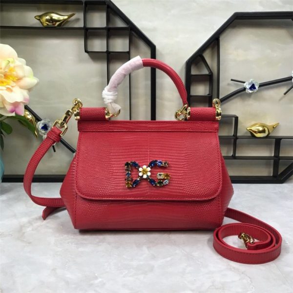 Dolce & Gabbana D&G Bag Sicily Leather Shoulder Bag - Image 8