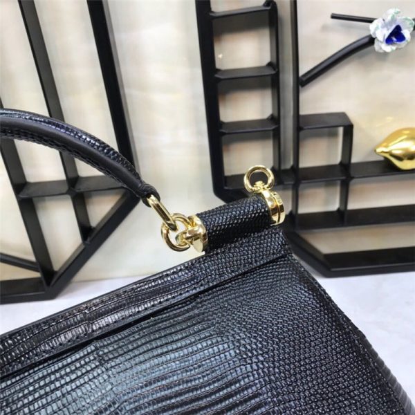Dolce & Gabbana D&G Bag Sicily Leather Bag black - Image 4