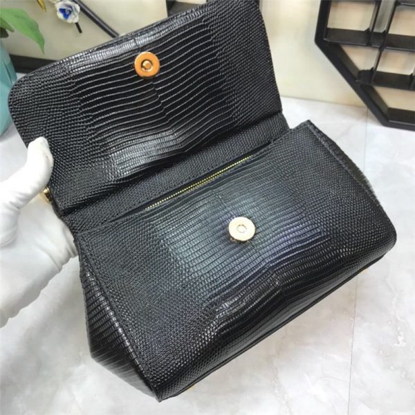 Dolce & Gabbana D&G Bag Sicily Leather Bag black - Image 5