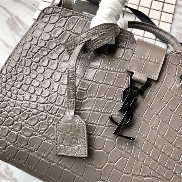ysl crocodile handbag gray - Image 3