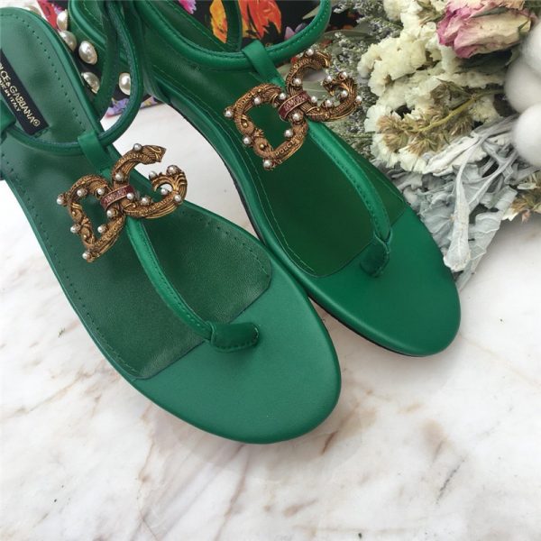 D&G AMORE FLAT SANDAL - Image 9