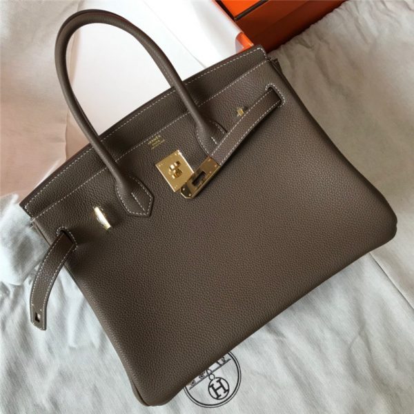 hermes birkin 30  gray - Image 8