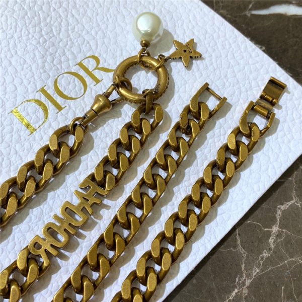 dior chain necklace gold - Image 3