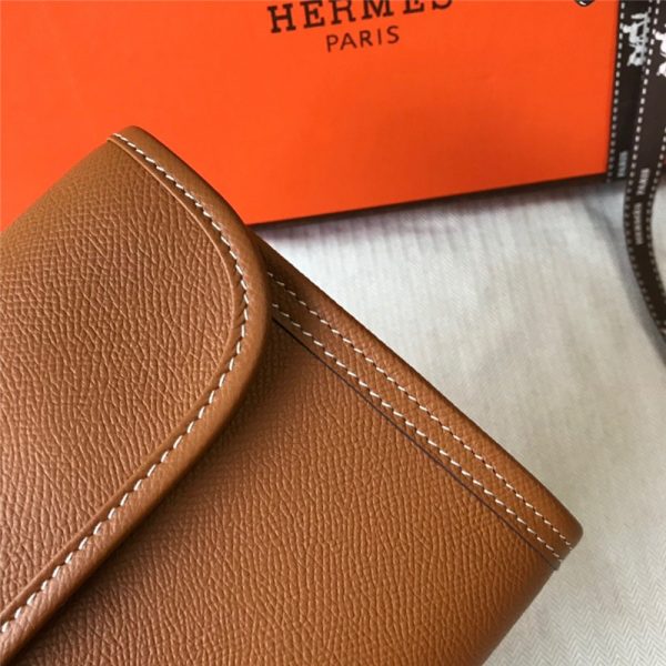Hermes Jige Elan 29 Clutch Bag Brown - Image 3