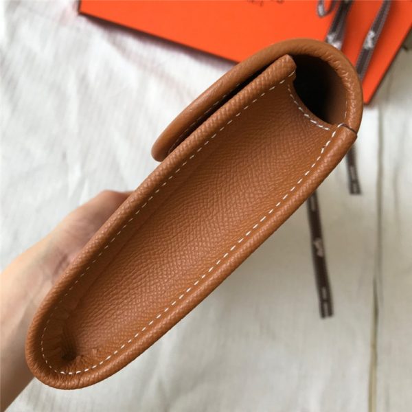 Hermes Jige Elan 29 Clutch Bag Brown - Image 9