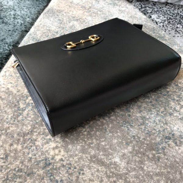 gucci 1955 Horsebit Pouch Clutch Bag black - Image 3