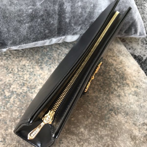 gucci 1955 Horsebit Pouch Clutch Bag black - Image 4