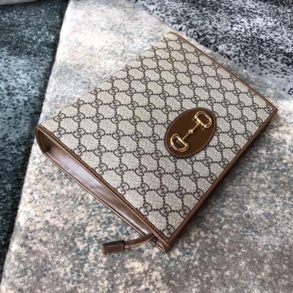 gucci 1955 Horsebit Pouch Clutch Bag - Image 6