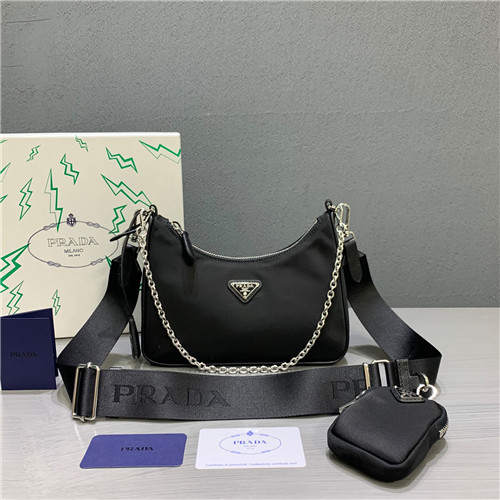 prada nylon hobo bag