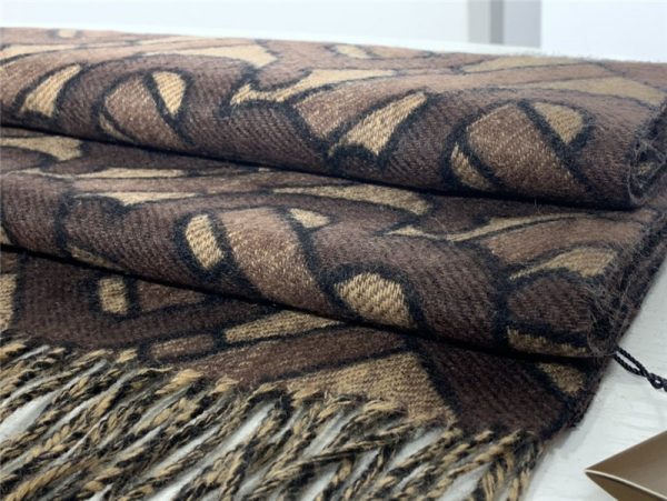 burberry cashmere shawl brown - Image 6