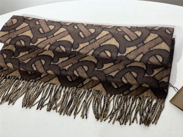 burberry cashmere shawl brown - Image 5
