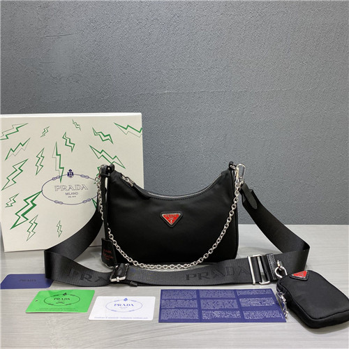 prada nylon hobo bag