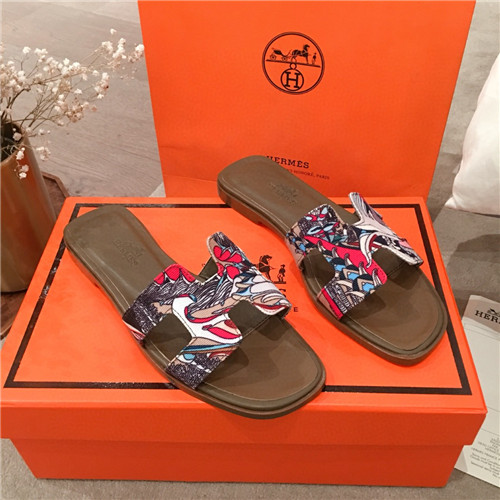 hermes flat slippers