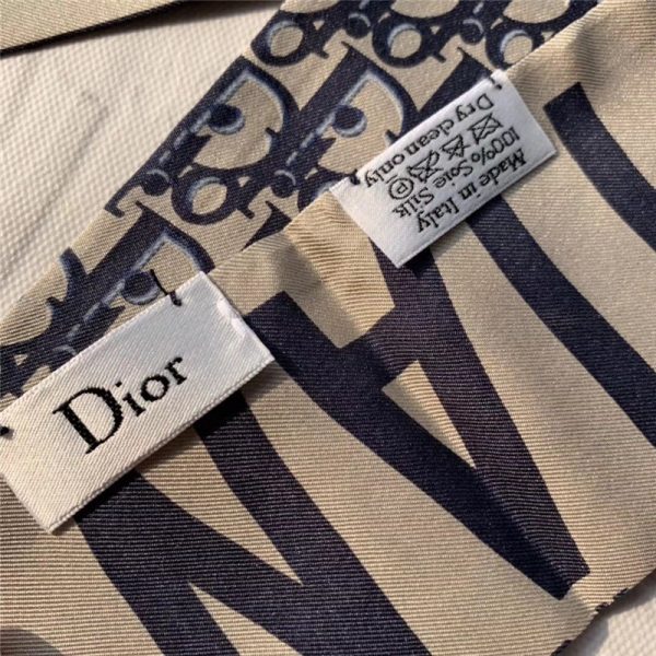 Dior blue letters small ribbon - Image 5