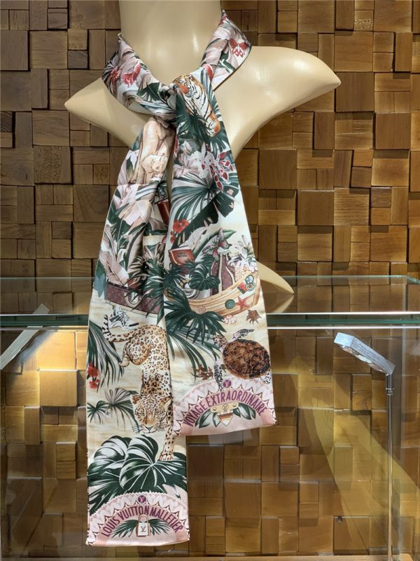 Voyage Extraordinaire silk scarf