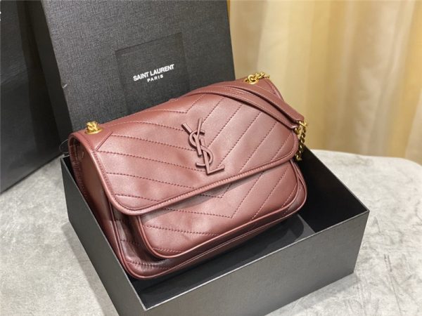 ysl niki leather shoulder bag pink - Image 4