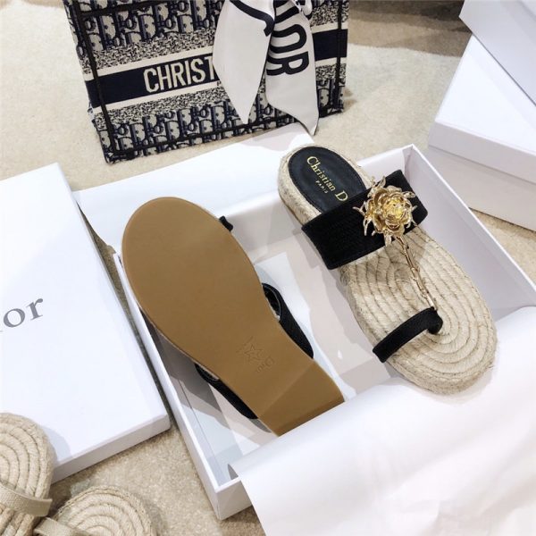 Dior 2020 ss DIOR JARDIN rose slippers - Image 4
