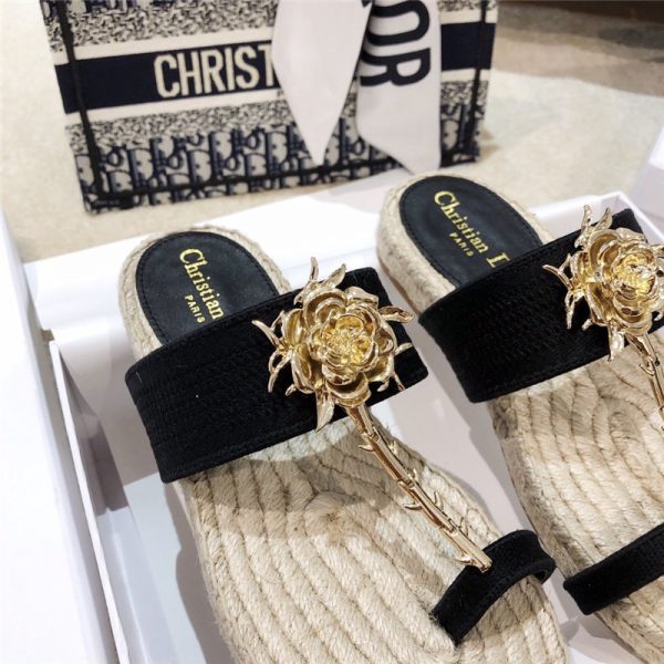Dior 2020 ss DIOR JARDIN rose slippers - Image 8