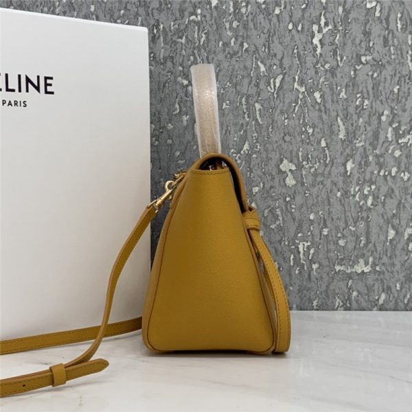 celine belt nano bag yellow - Image 4