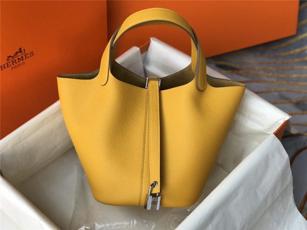picotin lock hermes yellow
