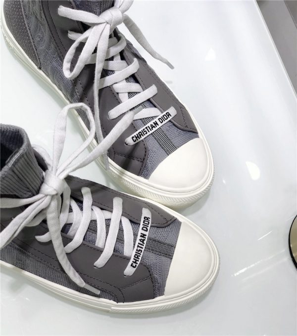 dior high top sneakers women gray - Image 4