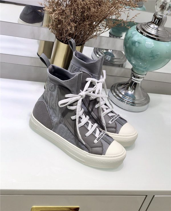 dior high top sneakers women gray