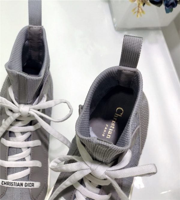 dior high top sneakers women gray - Image 6