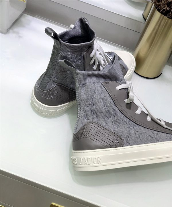 dior high top sneakers women gray - Image 3