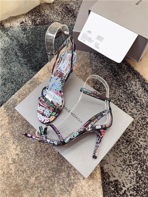 balenciaga graffiti heels replica shoes
