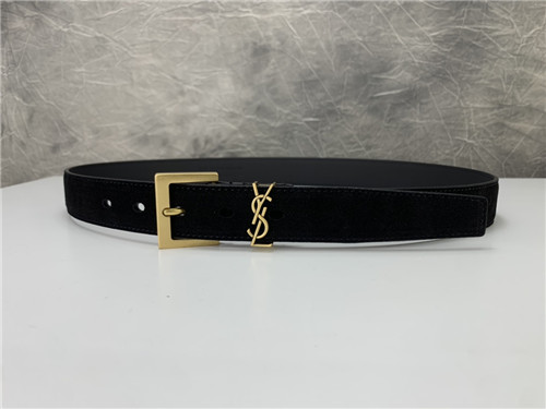 ysl leather belt