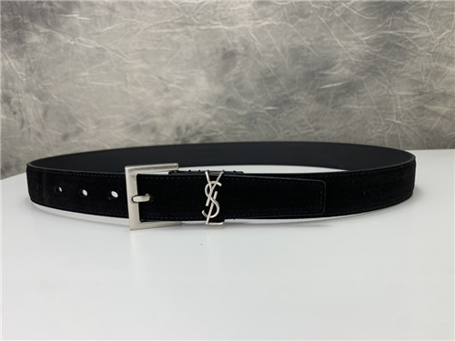 ysl leather belt