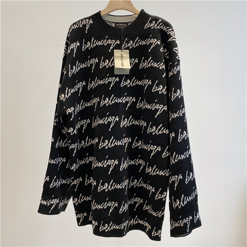 balenciaga logo sweater