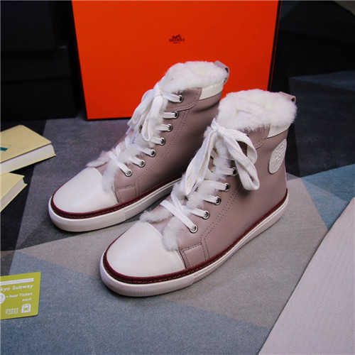 Hermes wool high-top shoes
