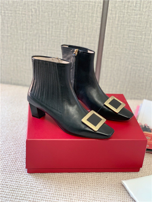 roger vivier belle vivier suede boots