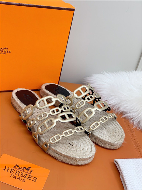 hermes flat slippers