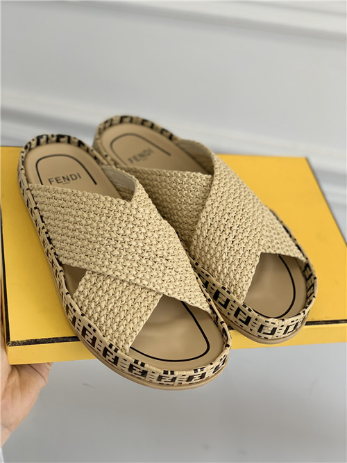 fendi woven slippers sandals
