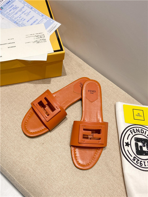 fendi flat slippers
