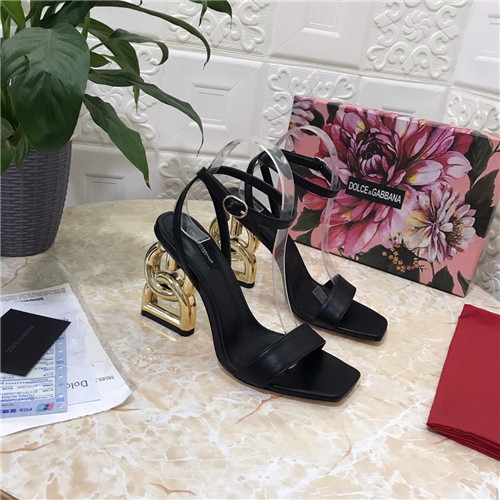 dolce&gabbana dg block heel slipper