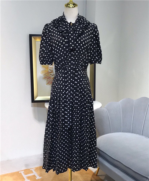 celine polka dot silk dress