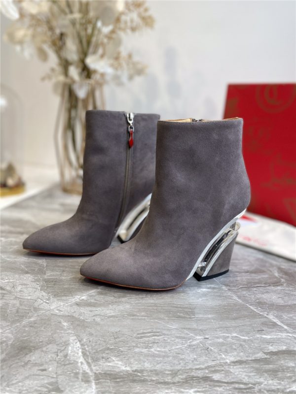 christian louboutin wedges boots