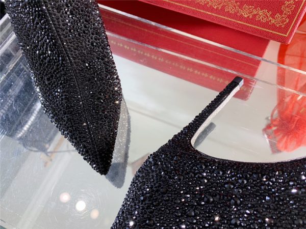 Rene Caovilla drilled pointed high heel booties - Image 6
