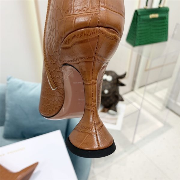 amina muaddi crocodile print boots - Image 4