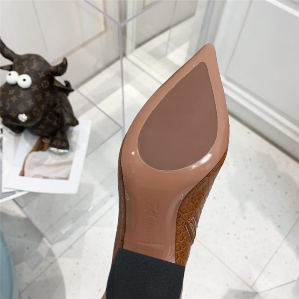 amina muaddi crocodile print boots - Image 7