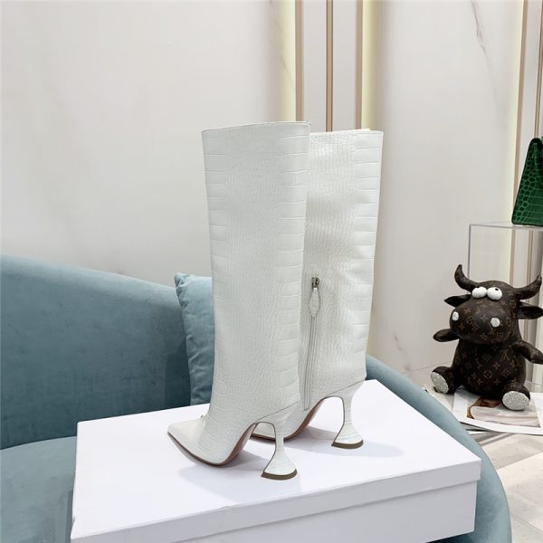 amina muaddi crocodile print boots - Image 5