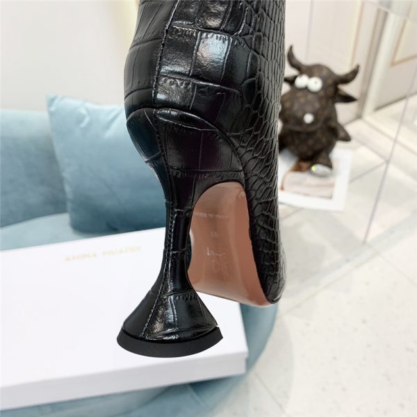 amina muaddi crocodile print boots - Image 8