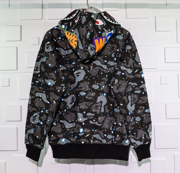 A BATHING APE BAPE SHARK 1ST CAMO DOUBLE HOODIE - Image 3