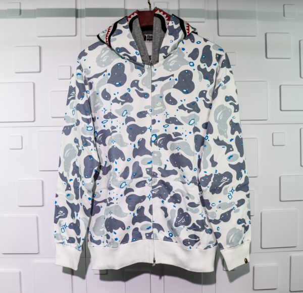 A BATHING APE BAPE SHARK 1ST CAMO DOUBLE HOODIE - Image 6