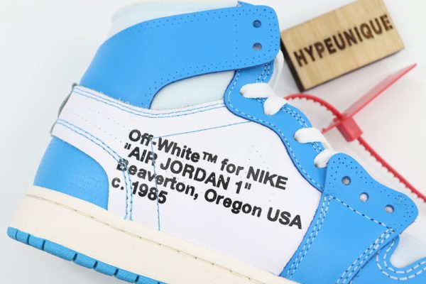 AIR JORDAN 1 X OFF-WHITE BLUE “The 10” UNC REPLICA - Image 5